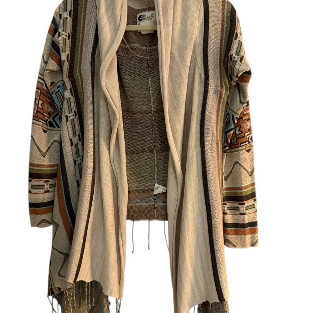 Billabong kimono cardigan Dream Chaser sweater size large - Picture 2 of 12